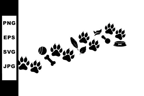 Animal Paw Print Trail with Dog Bone Bal Review