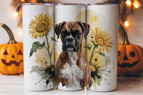 Boxer Dog Sunflowers Tumbler Wrap Review