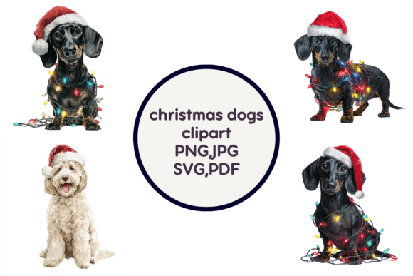 Christmas Dog Clipart