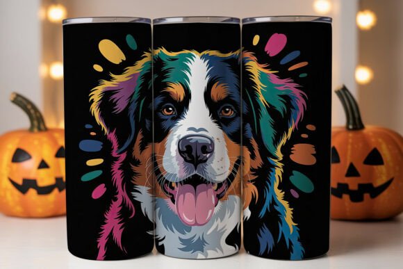 Colorful Bernese Mountain Dog Tumbler Review