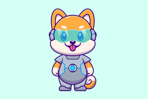Cute Shiba Inu Dog Robot Cartoon Review