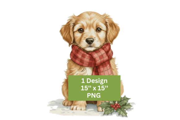 Dog Watercolour Christmas Design Review