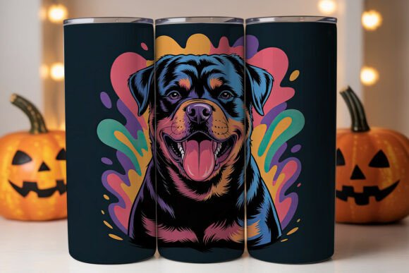 Neon Rottweiler Dog Tumbler Wrap Review
