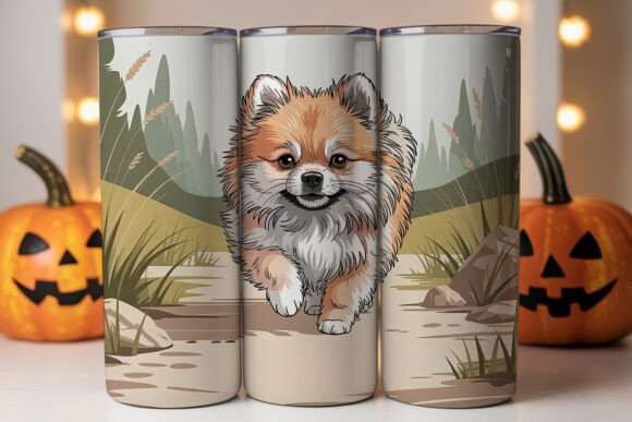 Pomeranian Dog 20oz Tumbler Wrap