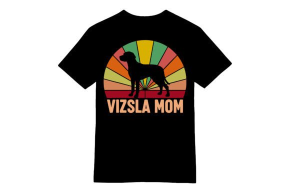 Retro Vizsla Mom Dog T-shirt Review
