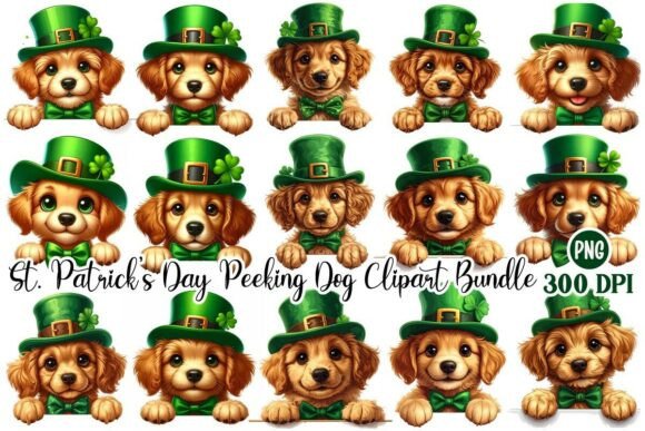 St. Patrick's Day Peeking Dog Design Review
